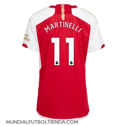 Camiseta Arsenal Gabriel Martinelli #11 Primera Equipación Replica 2023-24 para mujer mangas cortas